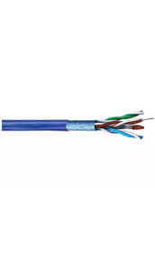 Austfibre CAT6A Shielded Cable F-UTP Blue LSZH 305m