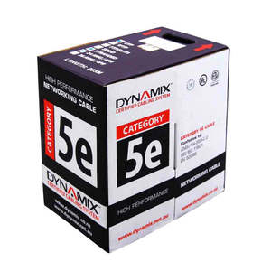 Data Copper: CDY DYNAMIX 305M Cat5E Green UTP SOLID