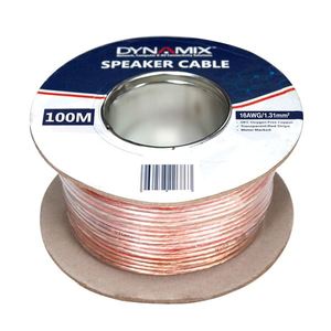Elv: CDL Dynamix Speaker Cable 100m 1.31mm Clear PVC Insulation