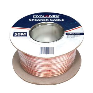 CDL Dynamix 50m 18AWG PVC Speaker Cable Bare Copper Metre Marked