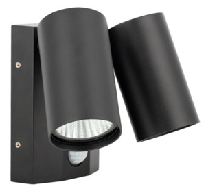 Simx Ecospot Elite 2X8W 3CCT PIR Black IP55