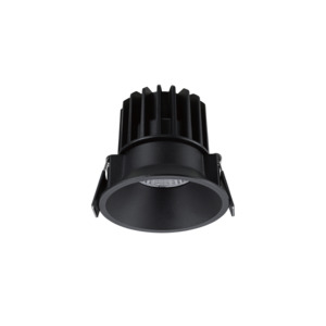 Glight 11W Recessed Fixed Downlight RA97 3000K 60D Triac Dim Black IP54 IC-F