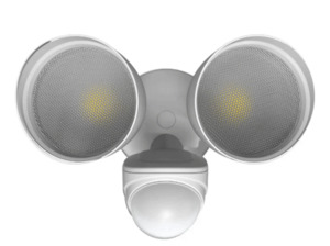 Floodlighting: Eurotech The Bouncer Security Sensor Spotlight CCT IP65 WHITE