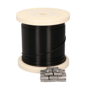 Support Accessories: Wire & Fittings PVC Catenary Wire 250m Roll with 30 Locks