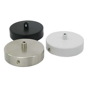 Light Fitting Parts Spares: PROLUX BASE SURFACE MOUNT SPOT OR PENDANT BLACK 100 DIA