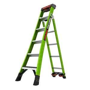 Staffy Ladder 6 Step 150kg Fibreglass Dual/Triple Purpose KING KOMBO