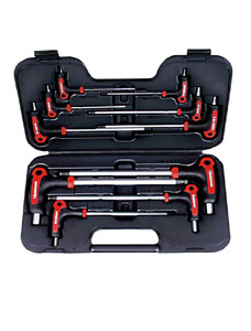 Spanner Socket Wrench: AmPro Hex wrench set metric T-Han
