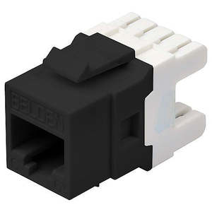Belden CAT6+ Modular Jack - KeyConnect, in Black