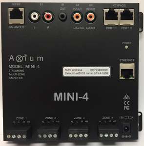 Distribution Equipment: CDL Axium Multiroom Streaming Amplifier Mini 4 Powered Zones