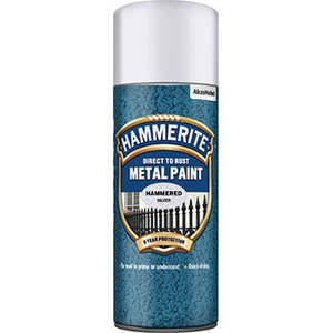 Aerosols: Hobeca HAMMERITE 400ML AEROSOL SILVER GREY