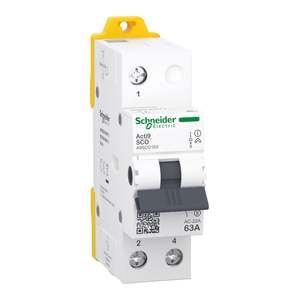 Schneider Electric Acti9 iSSW Changeover Switch I-O-II 1P 63A