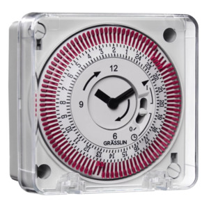 Time Switching: Grasslin Tactic 211 E Timesw Quartz Surface Mechanical 1 Ch with Reserve 96 Segments Auto/Fix On/Fix off