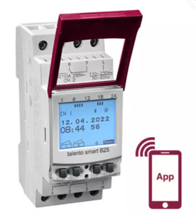 Time Switching: Grasslin Talento Smart B25 Timesw Bluetooth Digi Din 2 Mod 2 Ch Weekly/Annual ON/Off Function