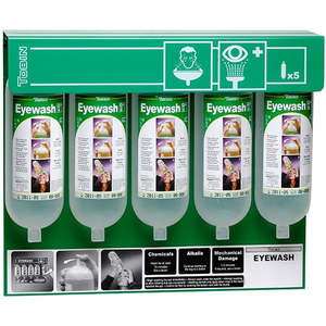 Eyewear: Tobin Wall Stand Inc. 5 x 1L Eyewash Bottles