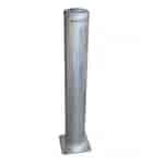 Barrier Protection: Vanguard Surface Mount Bollard 115 x 1100mm Galv/Yellow Supplied with 4 x M12x100mm Bolts