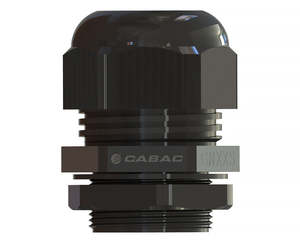 Cabac GN40S Standard Nylon 6 Black Gland M40 Cable OD 22-32mm
