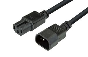 Dynamix 1M Iec C14 To Notchedc15 10A Saa Approved Powerextension Cable