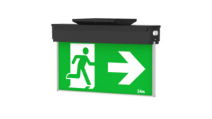 Elmark NYX Exit CM IP65 EM Black Double Sided