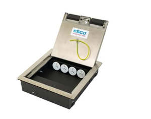 EB64 BOX, PLASTIC RECESS LID BE VEL SURR, 4XPWR, 6XPTM DATA