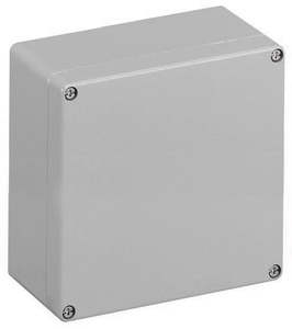 Conta-Clip Aluminium Enclosure, 160x160x90, Grey, IP66
