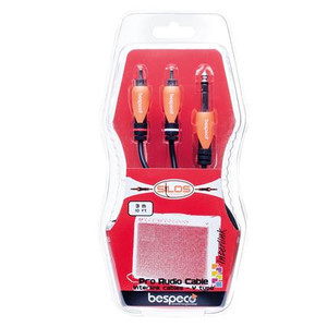 Bespeco 3m 1/4" Stereo Jack to RCA Cable Scott Sound