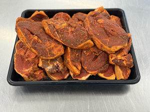 Products: Lamb – Shoulder chops oriental mint – Scotty's Meats