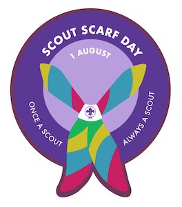 EVENT BADGE - SCOUT SCARF DAY - BRONZE BORDER