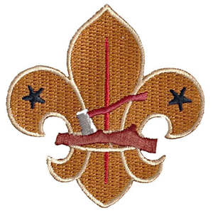 BLANKET PATCH - LOG AND AXE FLEUR-DE-LIS