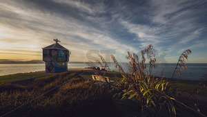 Lighthouse at Perfume Point, Ahuriri, Napier, Hawke's Bay, New Zealand - SCP Stock