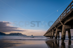 Tolaga Bay (Uawa) Wharf, Tolaga Bay, Eastland, Gisborne, New Zealand - SCP Stock