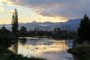 Wairau River, Marlborough, South Island, New Zealand - SCP Stock