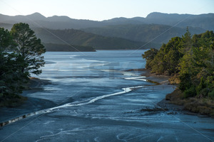 Low Tide at Whanganui Inlet, South island, New Zealand - SCP Stock