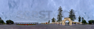 Products: Panoramic image of Napier's Colonnade & Plaza, Napier, Hawke’s Bay, New Zealand - SCP Stock