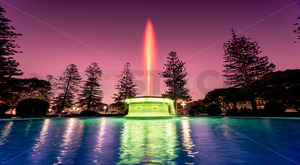 Tom Parker Art Deco Fountain, Napier, Hawke's Bay, New Zealand - SCP Stock