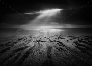 Papa Rock, Kai Iwi Beach, Wanganui, New Zealand - SCP Stock