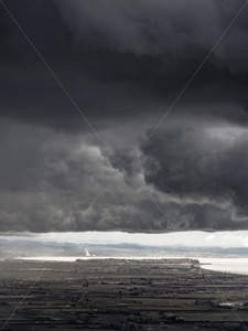 The View Towards Napier while a Storm front Passes over Te Mata Peak (Te Mata o &hellip;