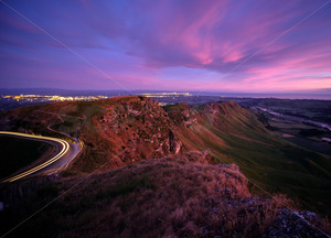 Te Mata Peak at sunrise, Hawke's Bay, New Zealand - SCP Stock