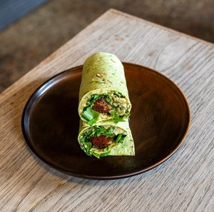 Falafel, Spinach, Hummus & Chili Mayo Wrap (Vegan & GF)