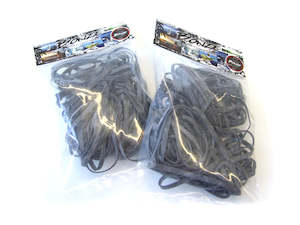 Game Fishing Accessories: Bonze Black UV Resistant Rubberbands