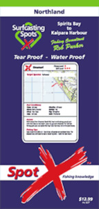 Books And Phamplets: Spot-X Surfcasting Map - Northland