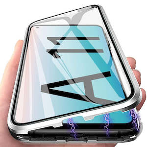Metal Magnetic Glass Case for Samsung Galaxy A11