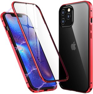 Iphone 12 Pro Max Cases: Metal Magnetic Glass Case for iPhone 12 Pro Max
