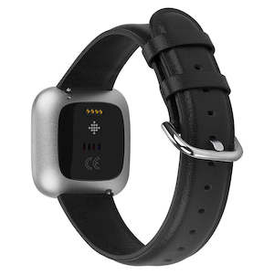 Versa 3 Straps: Leather Band for Fitbit Versa 3
