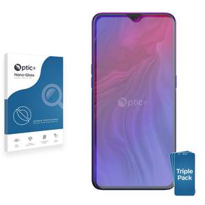 Oppo Reno Z: 3pk Optic+ Nano Glass Screen Protectors for Oppo Reno Z