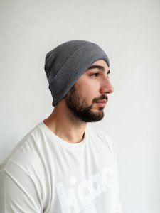 Mens Emf Protection Clothing Radiation Blocking Blackout Caps Tshirt: EMF Blocking Warm Wool Beanie by SCRT - Grey