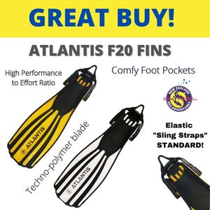 Atlantis Legacy F20 Fins - NZ Sea Adventures