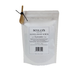 Products: Lavender Hand & Body Scrub 250gm – Scullys Home & Beauty