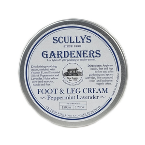 Gardeners Peppermint & Lavender Foot & Leg Cream 150gm – Scullys Home & Beauty