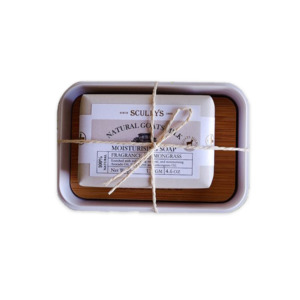 Hand-Finished Moisturising Soap & Soap Tray – Natural Goat’s Milk Lemong&hellip;