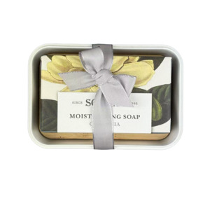 Hand-Finished Moisturising Soap & Soap Tray – White Gardenia – Scullys H&hellip;